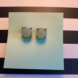 Teal Jewel Stud Earrings